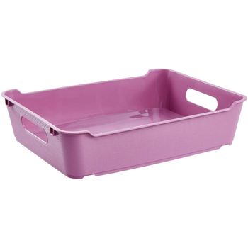 Caja De Almacenaje Plástico Keeeper Lotta 28 X 21 X 6,5 Cm Frambuesa