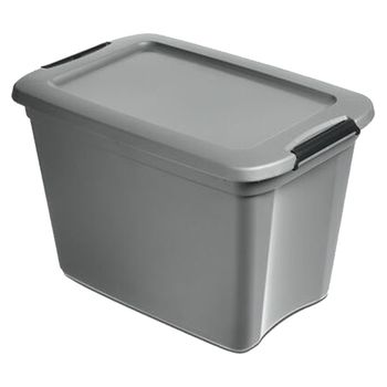 Caja De Almacenaje  Keeeper Ronja Clipbox, 55 L, 58 X 39 X 38 Cm, Gris