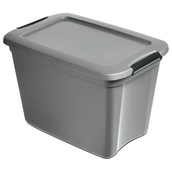 Caja De Almacenaje Colección Ronja Clipbox, Extra Estable, 115 L, 78 X 53 X 43 Cm, Gris