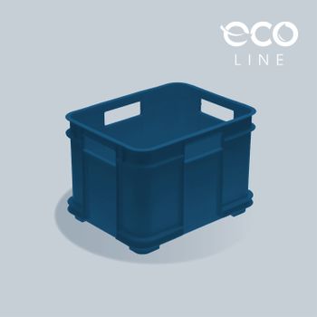 Caja Almacenaje Eurobox Plástico Eco Keeeper Bruno 37x27x22cm Azul