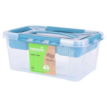 Caja De Almacenaje De 4,2 L, Tapa Con Asa, 29x19x12,4, Colección Hubert