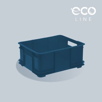 Caja De Almacenaje Eurobox L, Plástico Eco (pp), 43 X 35 X 17,5 Cm, 20 L, Azul