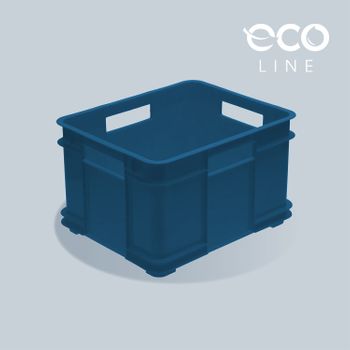 Caja De Almacenaje Eurobox Xl, Plástico Eco (pp), 43 X 35 X 24 cm, 28 L, Azul