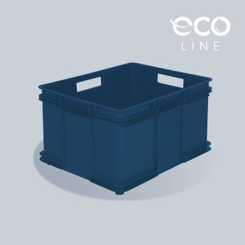 Caja Almacenaje Eurobox Plástico Eco Keeeper Bruno 52x43x28 Cm Azul