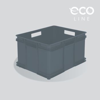 Caja Almacenaje Eurobox Plástico Eco Keeeper Bruno 52x43x28 Cm Gris