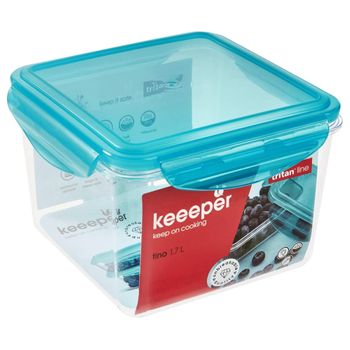 Caja Para Alimentos Frescos Keeeper Tino Trina 16x16x11,1 Cm 1,7l Azul