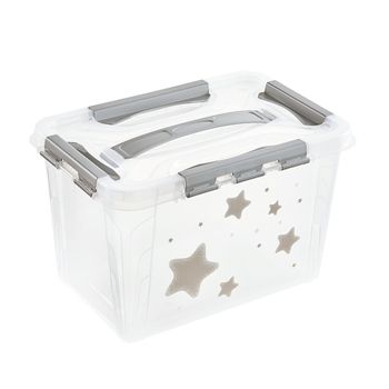 Caja Almacenaje Eurobox M Plástico 35x27x22 16l Eco Grafito