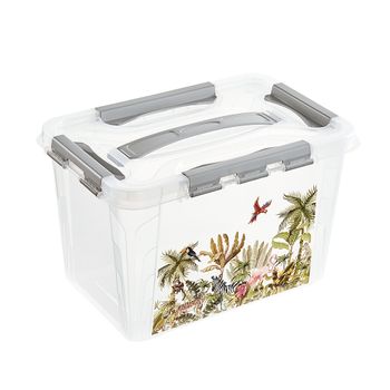 Caja De Almacenamiento Plástico Keeeper  29 X 19 X 18, Gris