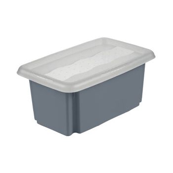 2 Cajas De Almacenamiento Plástico Keeeper Lotta 19,5x14x10 Cm Gris con  Ofertas en Carrefour