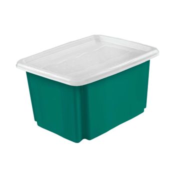 Caja De Almacenaje, Capacidad 15 Litros, 38x28,5x20,5, Eco Verde, Colección Emil&emilia