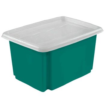 Caja De Almacenaje, Capacidad 45 Litros, 55,5x40x30, Eco Verde, Colección Emil&emilia