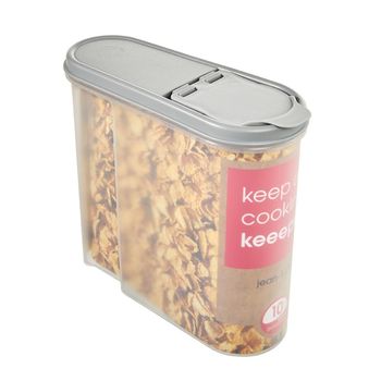 Dispensador De Cereales 19 X 8 X 17, Gris Nórdico Keeeper