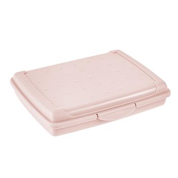 Caja De Almacenamiento Lisa Plástico Keeeper 17 X13 X3,5, Rosa Nórdico