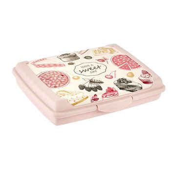 Caja De Almacenamiento Plástico Keeeper 17 X13 X3,5, Rosa  Con Dibujos