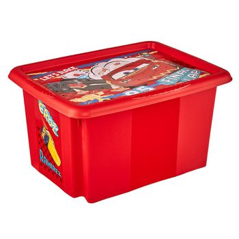 Caja De Almacenamiento Cars 38 X 28,5 X 20,5, Rojo Cereza Keeeper