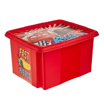 Caja De Almacenamiento Cars 42,5 X 35,5 X 22,5, Rojo Cereza