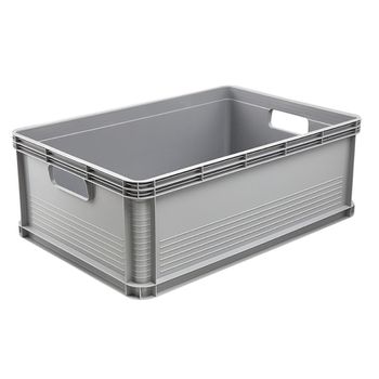 Caja Almacenaje Eurobox M Plástico 35x27x22 16l Eco Grafito