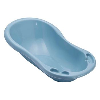 Bañera Ergonómica Con Tapón, De 0 A 12 Meses, 84 Cm, Azul Nórdico Keeeper