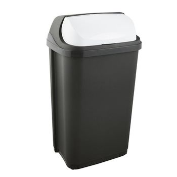 Cubo De Basura Tapa Deslizante, 50 L, Rasmus, Grafito Keeeper