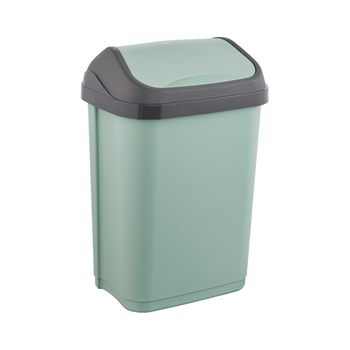 Keeeper Cubo De Basura Con Tapa Basculante, 10 L Verde Nórdico, Gama Swantje