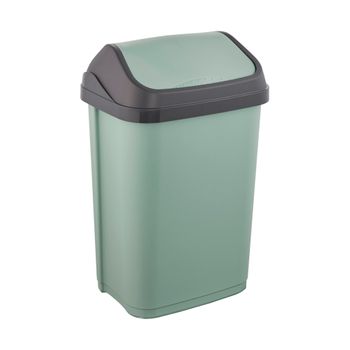 Keeeper Cubo De Basura Con Tapa Basculante, 25 L Verde Nórdico, Gama Swantje