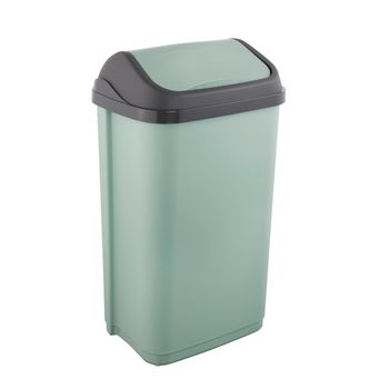 Keeeper Cubo De Basura Con Tapa Basculante, 50 L Verde Nórdico, Gama Swantje