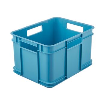 Caja De Almacenamiento Euro-box, Colección Bruno Eco, Tamaño M, 35x27x22, Eco Azul