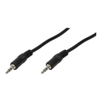 Logilink 3.5mm - 3.5mm, 0.2m Cable De Audio 0,2 M 3,5mm Negro