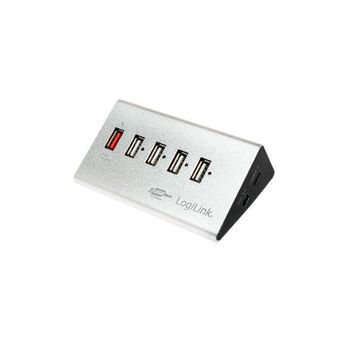 Hub 4 Puertos Usb 2.0 Logilink+1 Carga Rapida