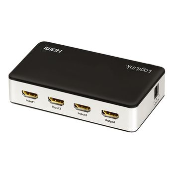 Conmutador Hdmi 3 Puertos, 4k/60hz, Full 3d Logi-hd0044 Logilink