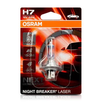 Lámpara Osram ® 64210nl-01b H7 1 Night B Laser 55w12v+150% Next Generation.
