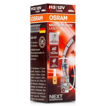 Lámpara Osram ® 64151nl H3 1 Night B Laser 55w12v+150% Next Generation.