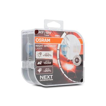 Lámpara Osram ® 64210nl-hcb H7 2 Night B Laser 55w12v+150% Next Generation.