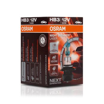 Lámpara Osram ® 9005nl Hb3 1 Night B Laser 60w12v+150 Next Generation.