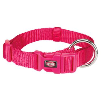 Trixie Collar Premium, S–m, 30–45cm/15mm, Fucsia