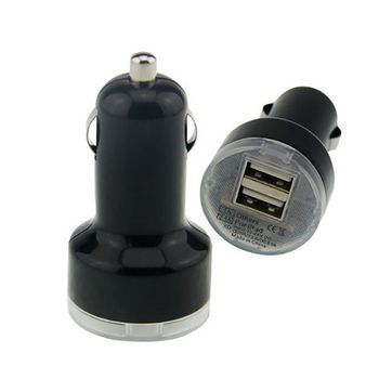 Cargador Doble De Coche Usb 2a Color Negro