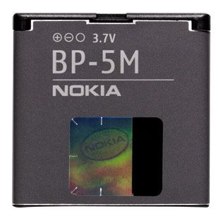 Bateria Original Nokia Bp-5m, Bp5m, Para 7390, 6110, 6500 Slide, 5700 Xpressmusic, 8600 Luna