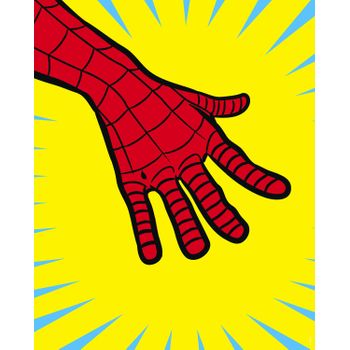 Komar Póster Decorativo Spider Man Amarillo Y Rojo - 40 Cm X 50 Cm - 612850