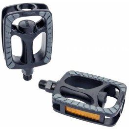 Xlc Pedal Universal 9/16\" Goma Negro Con Reflectores