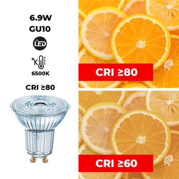 Garza ® - Bombilla Led Gu10 Dicroica, Luz Fria 6500k, Casquillo Gu10, 7w  500 Lúmenes con Ofertas en Carrefour