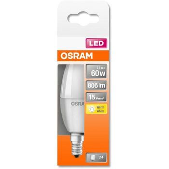 Bombilla Led De Vela - 7.5w E14 - Blanco Cálido Osram