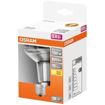 Bombilla Foco R80 Led - 9,1w E27 - Blanco Cálido Osram