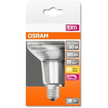 Bombilla Foco R80 Led - 5.9w E27 - Blanco Cálido Osram