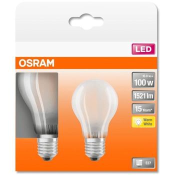 Set De 2 Bombillas Led Estándar - 10w E27 - Blanco Cálido Osram