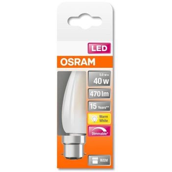 Bombilla Led Vela - 4.4w B22 - Blanco Cálido Osram