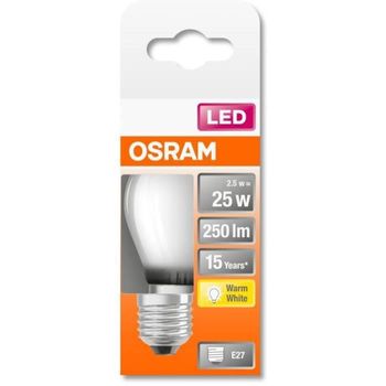 Bombilla Led Esférica - 2.5w E27 - Blanco Cálido Osram