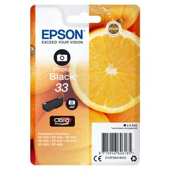 Oranges Singlepack Photo Black 33 Claria Premium Ink