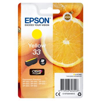 Oranges Singlepack Yellow 33 Claria Premium Ink