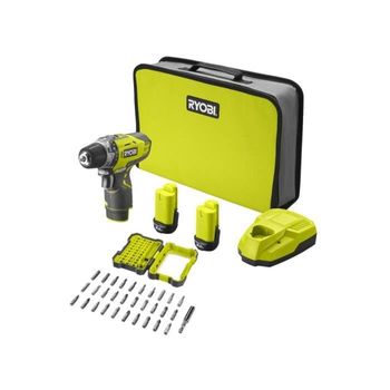 Destornillador Inalámbrico Ryobi R12dd-220sa31 12v - 2 Baterías De 2ah