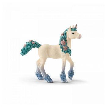 Figura De Unicornio Con Flores, Potro